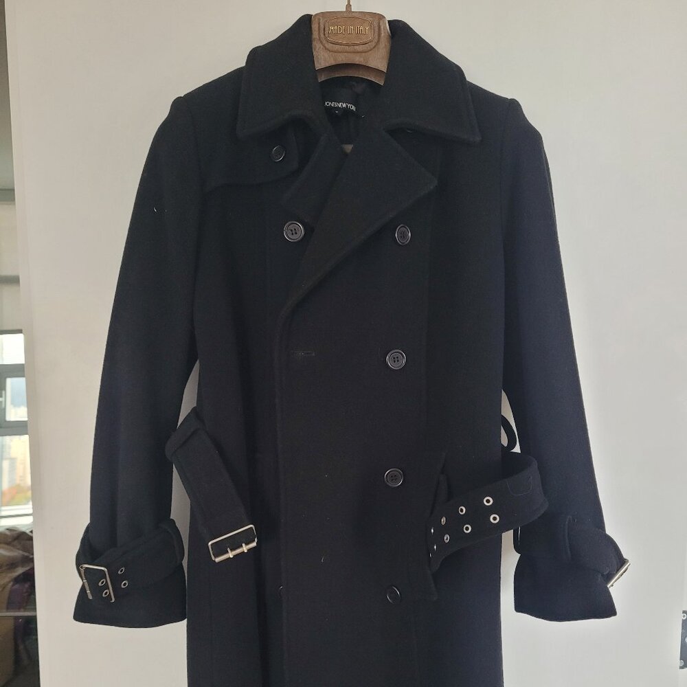 Wool trench coat